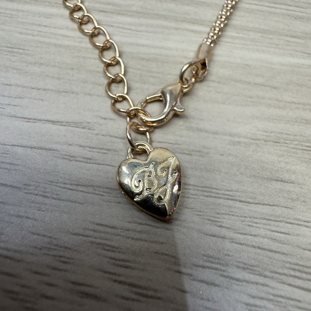 Betsey Johnson Butterfly Rhinestone Pendant Necklace Rose Gold Color - Picture 5 of 6
